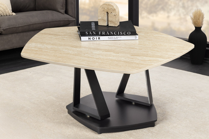 Masuta de cafea MOVEMENT din blat ceramic, 80-130 cm [5]