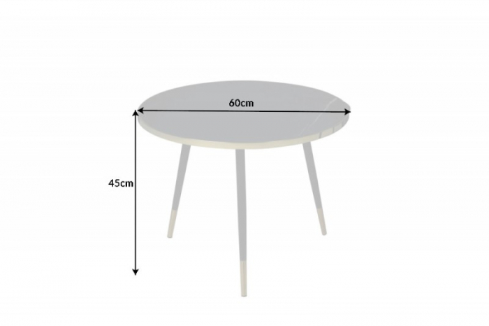 Masuta de cafea Paris cu blat din sticla securizata si picioare din metal [7]