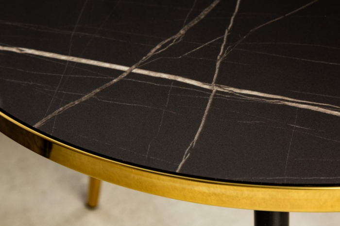 Masuta de cafea Paris cu blat din sticla securizata si picioare din metal [3]