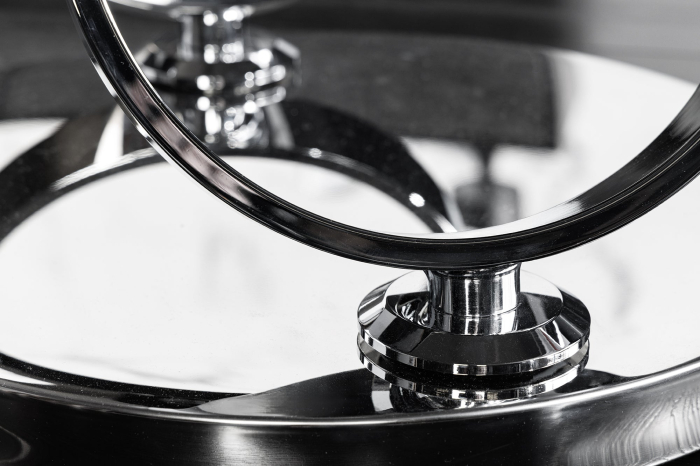 Masuta de cafea rotativa DANCING RINGS din blat ceramic, 80-135 cm [9]