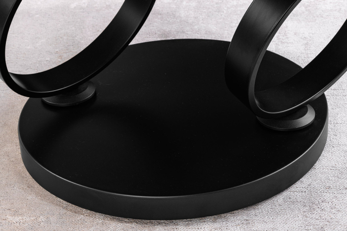 Masuta de cafea rotativa DANCING RINGS din blat ceramic, 80-135 cm [7]