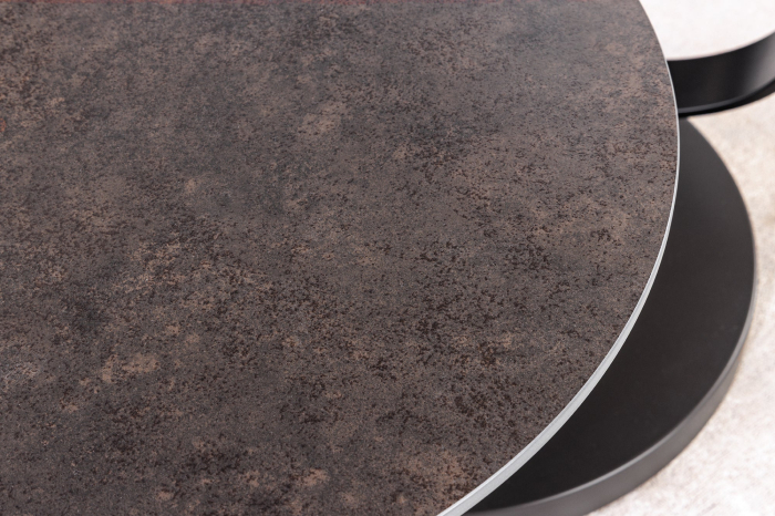 Masuta de cafea rotativa DANCING RINGS din blat ceramic, 80-135 cm [6]