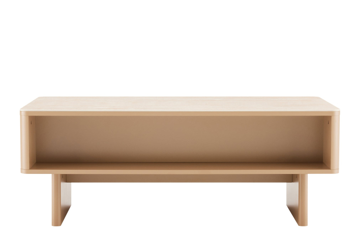 Măsuță de cafea SAVOY 120 cm 3D natural cu blat din ceramică imitație de marmură travertin [11]
