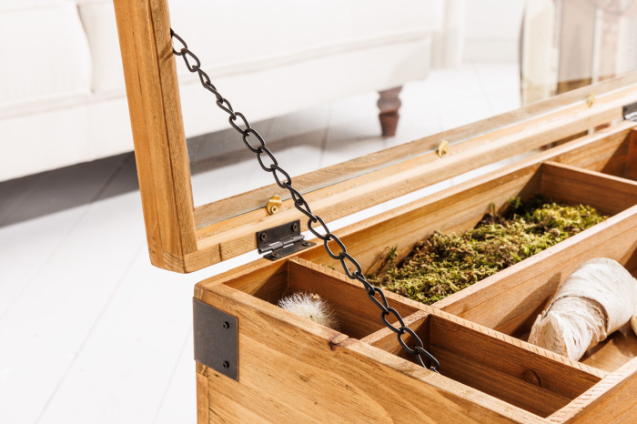 Masuta de cafea SEVEN SEAS din lemn de brad, 100 cm [5]