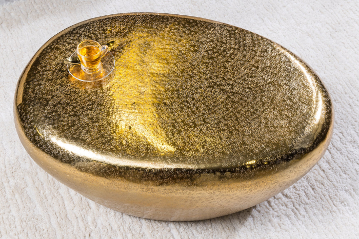 Masuta de cafea STONE cu aspect de lovitura de ciocan, 75 cm [7]