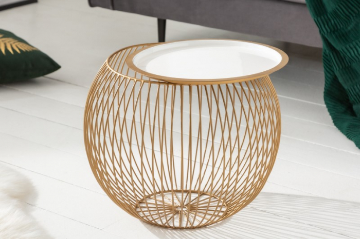 Masuta de cafea Storage din metal cu blat detasabil [3]