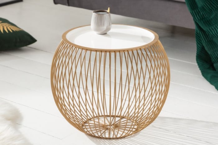 Masuta de cafea Storage din metal cu blat detasabil [2]
