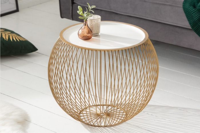 Masuta de cafea Storage din metal cu blat detasabil [2]