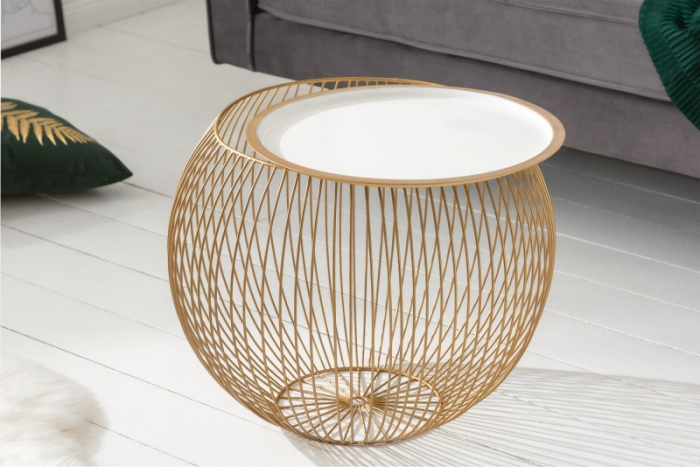 Masuta de cafea Storage din metal cu blat detasabil [3]
