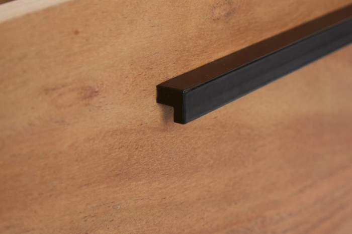 Masuta de cafea Straight din lemn masiv de salcam si picioare metalice [5]