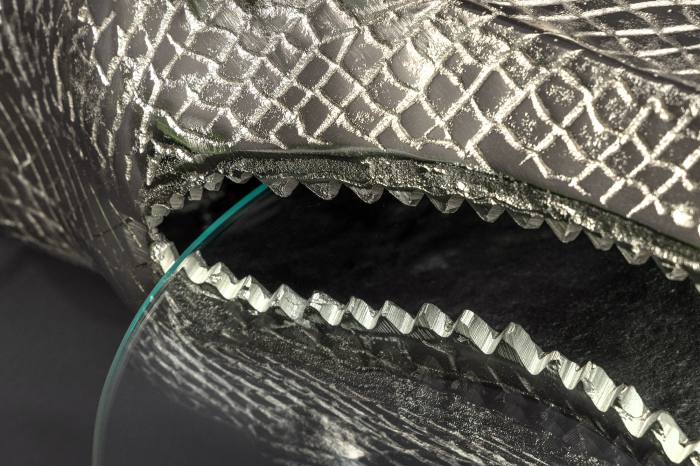 Masuta de cafea suspendata WILDLIFE CROCODILE cu blat din sticla, 60 cm [6]