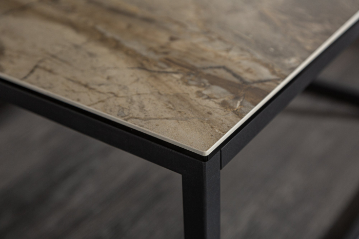 Masuta de cafea SYMBIOSE cu aspect de marmura, 75 cm [6]