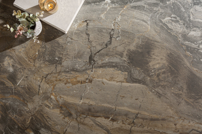 Masuta de cafea SYMBIOSE cu aspect de marmura, 75 cm [5]