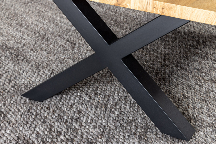 Masuta de cafea WILD din lemn de stejar salbatic, 90 cm [8]