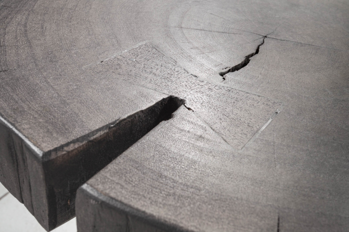 Măsuță laterală Goa, 43cm, gri din lemn de salcâm  [6]