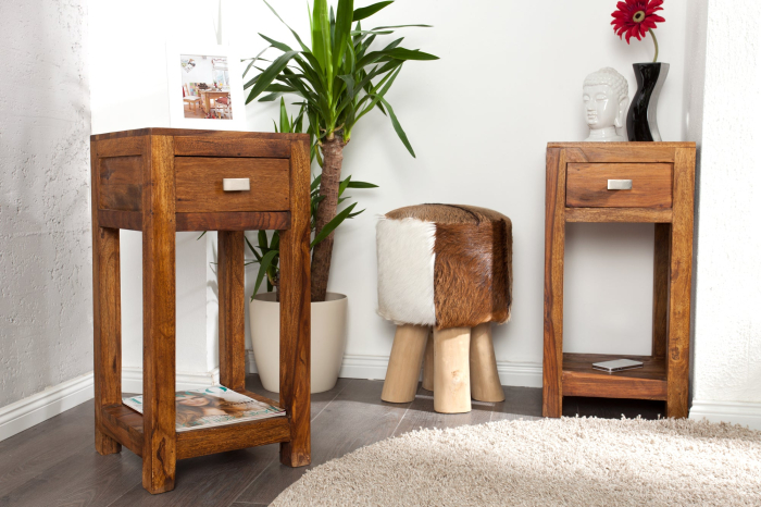Masuta laterala LAGOS 70cm lemn sheesham [2]