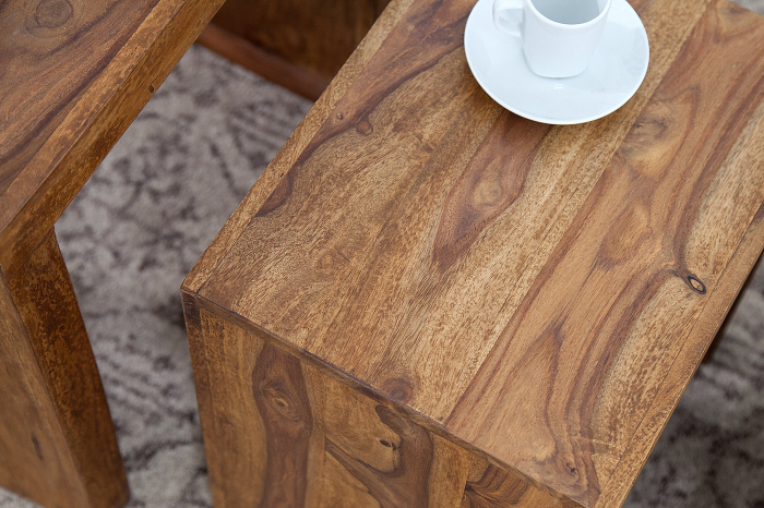 Masuta laterala MADEIRA set 3 lemn de sheesham [5]