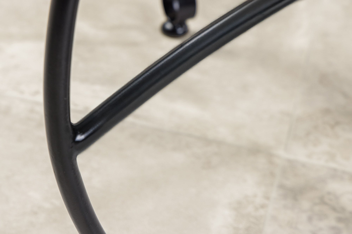 Masuta laterala MARRAKESH 40 cm argintie , design cu textura batuta , tava detasabila  [7]