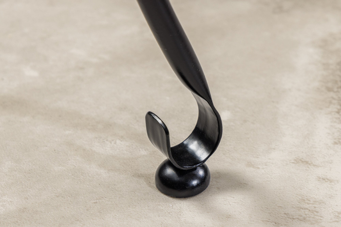 Masuta laterala MARRAKESH 40 cm argintie , design cu textura batuta , tava detasabila  [9]