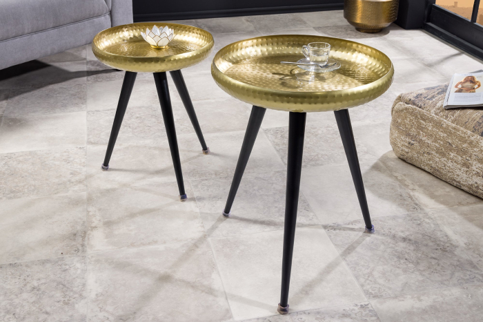 Masuta laterala ORIENT 55cm,design lovitura de ciocan,alama aurie  [4]