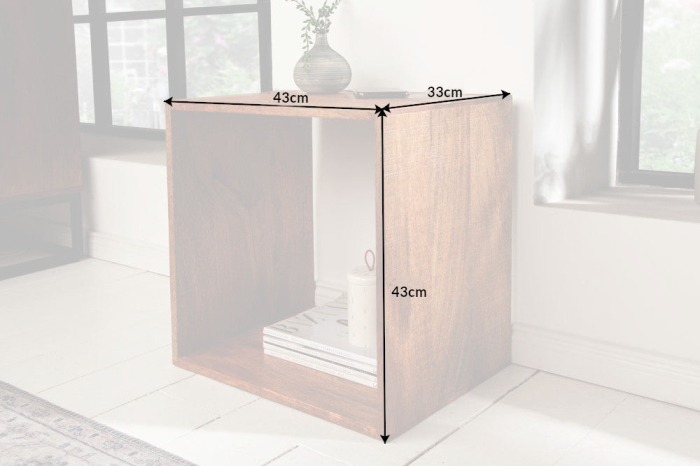 Masuta MAKASSAR din lemn de mango, 43 cm [8]