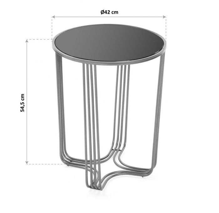 Măsuță de cafea din metal  NORMAN [2]