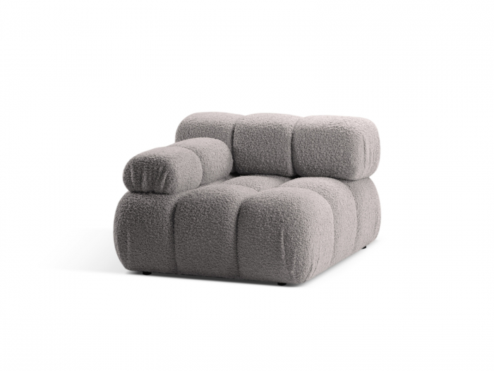 Modul Bellis cu tapiterie boucle, gri deschis [3]