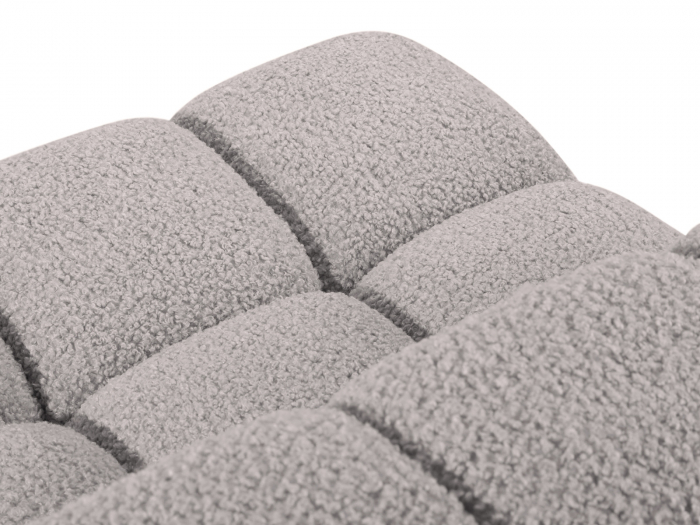 Modul Bellis cu tapiterie boucle, gri deschis [4]