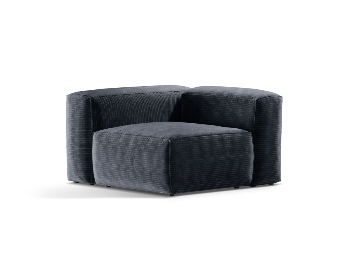 Modul Bergamo cu tapițerie din catifea reiată [2]