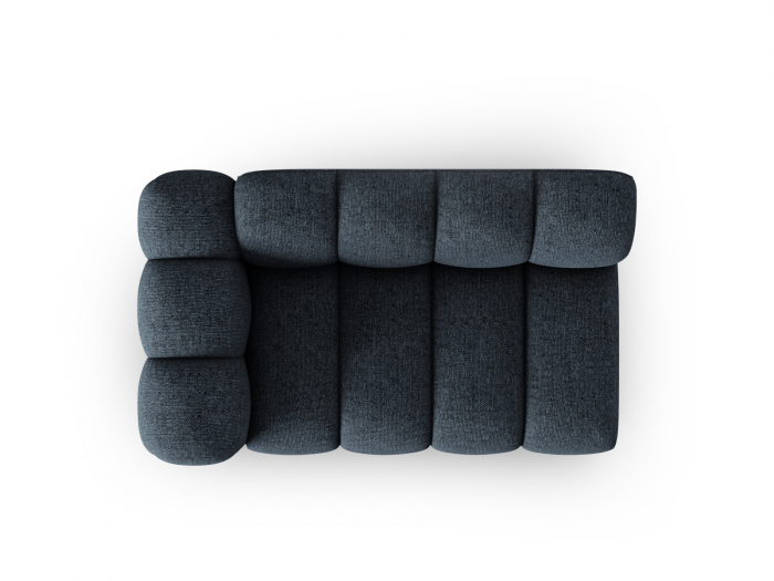 Modul Lupine cu 2 locuri, colt pe partea stanga si tapiterie din tesatura structurala, albastru royal [4]