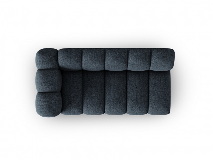 Modul Lupine cu 3 locuri, colt pe partea stanga si tapiterie din tesatura structurala, albastru royal [4]