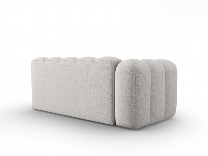 Modul Lupine cu 3 locuri, colt pe partea stanga si tapiterie din tesatura structurala, gri deschis [3]
