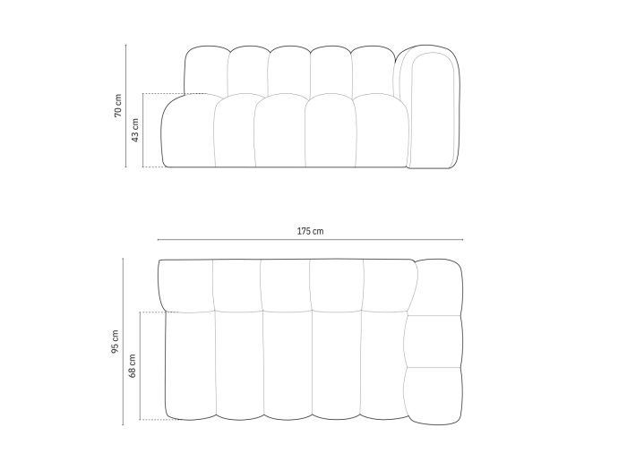 Modul Lupine cu tapițerie din bouclé [5]