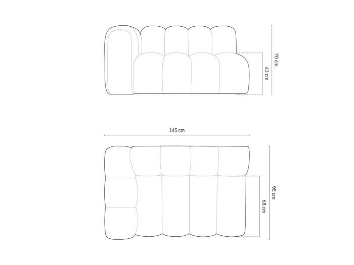 Modul Lupine cu tapițerie din bouclé [5]