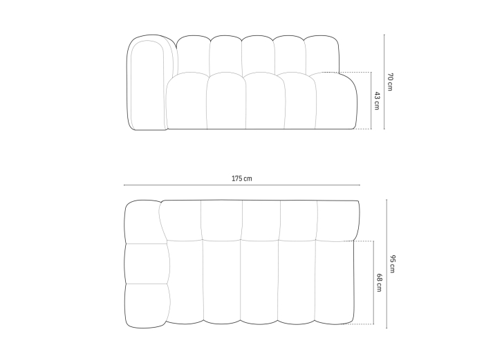 Modul Lupine cu tapițerie din bouclé [5]