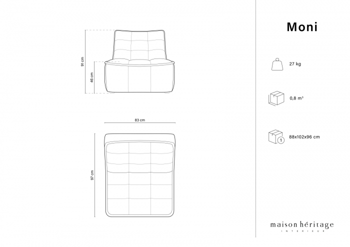 Modul Moni si tapiterie din tesatura structurala [5]