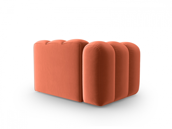 Modul pentru canapea Lupine cu tapiterie din catifea, corai [3]