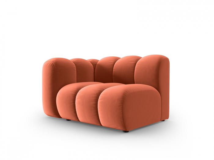 Modul pentru canapea Lupine cu tapiterie din catifea, corai [2]