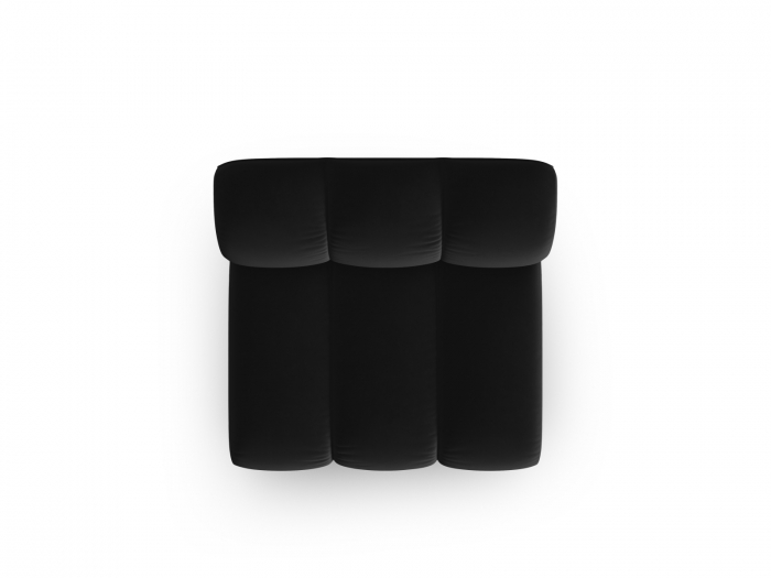 Modul pentru canapea Lupine cu tapiterie din catifea, negru [4]