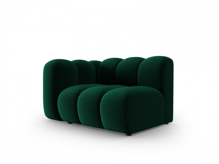 Modul pentru canapea Lupine cu tapiterie din catifea, verde inchis [2]