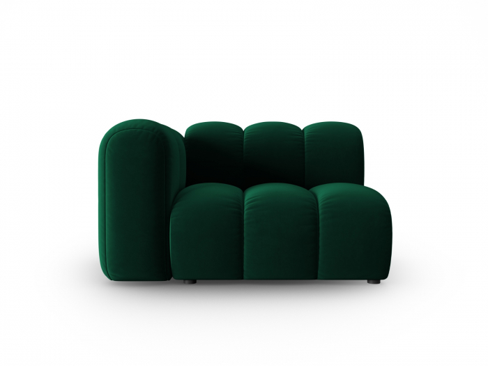 Modul pentru canapea Lupine cu tapiterie din catifea, verde inchis [1]