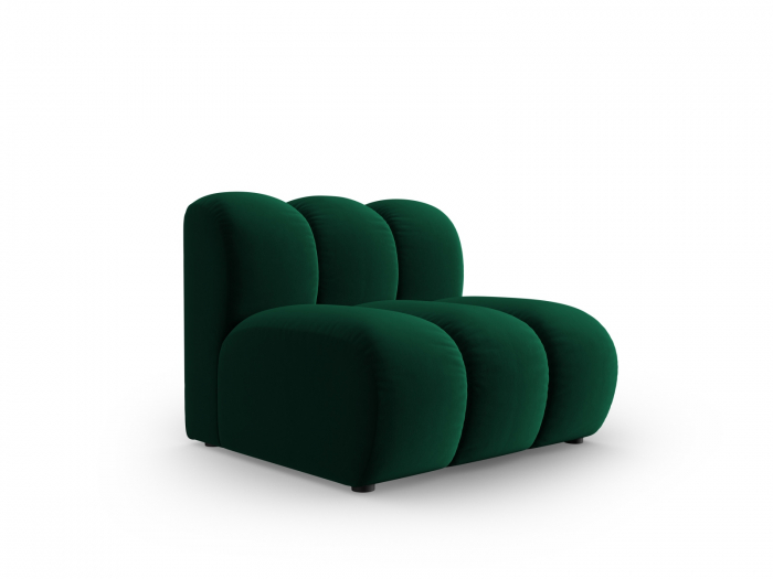 Modul pentru canapea Lupine cu tapiterie din catifea, verde inchis [2]
