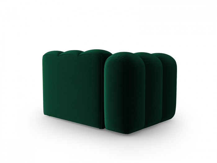 Modul pentru canapea Lupine cu tapiterie din catifea, verde inchis [3]