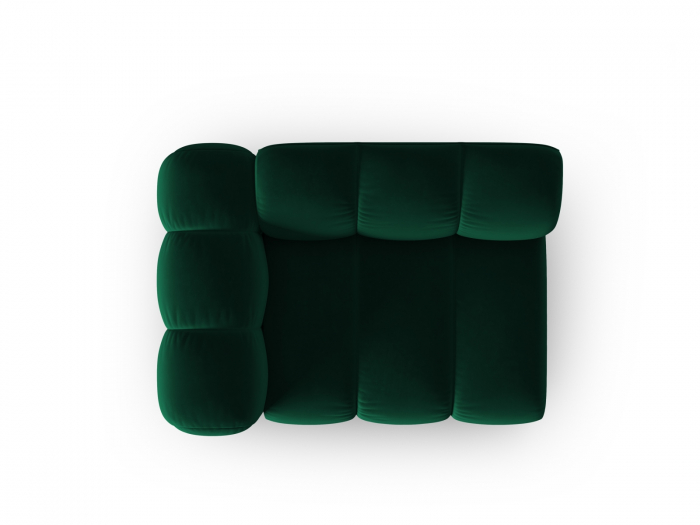Modul pentru canapea Lupine cu tapiterie din catifea, verde inchis [4]