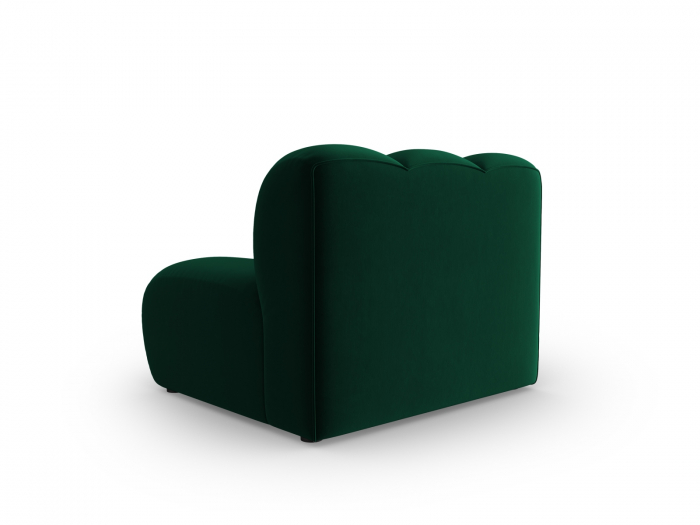 Modul pentru canapea Lupine cu tapiterie din catifea, verde inchis [3]