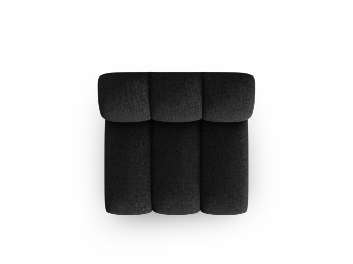 Modul pentru canapea Lupine cu tapiterie din tesatura structurala, negru [4]