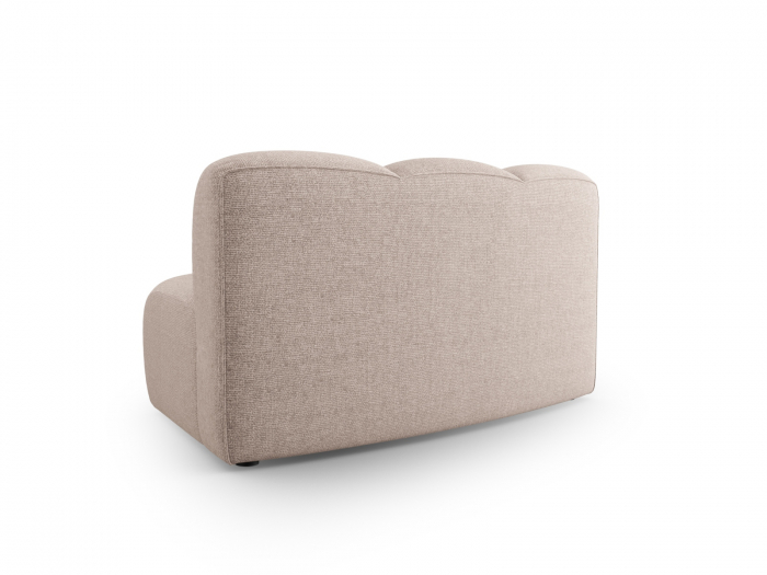 Modul semirotund pentru canapea Lupine cu tapiterie din tesatura structurala, bej [3]