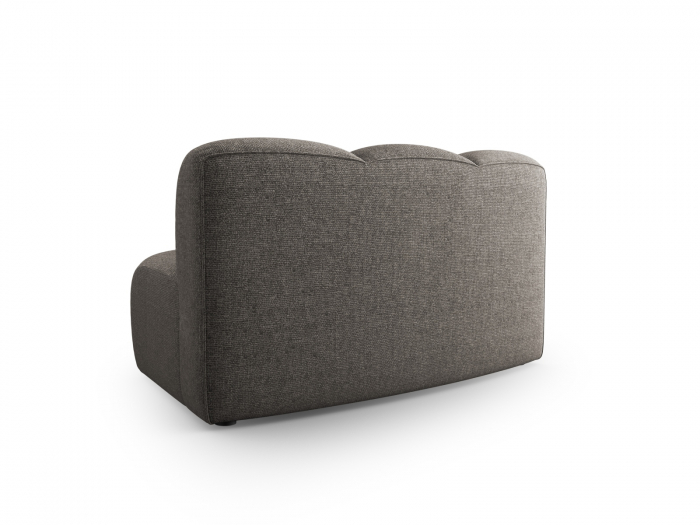 Modul semirotund pentru canapea Lupine cu tapiterie din tesatura structurala, gri [3]