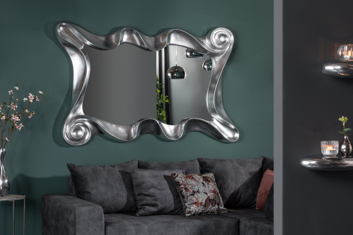 Oglindă de perete ALICE 160 cm argintiu [7]