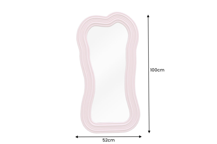Oglindă de perete ALICE II 100 cm roz [9]